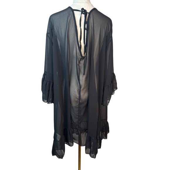 2/$25 NEW Shein Sheer Oversized Cover-Up With Tie Back - One Size - Picture 12 of 14
